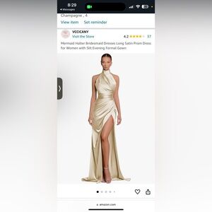 Mermaid Halter Bridesmaids Dress